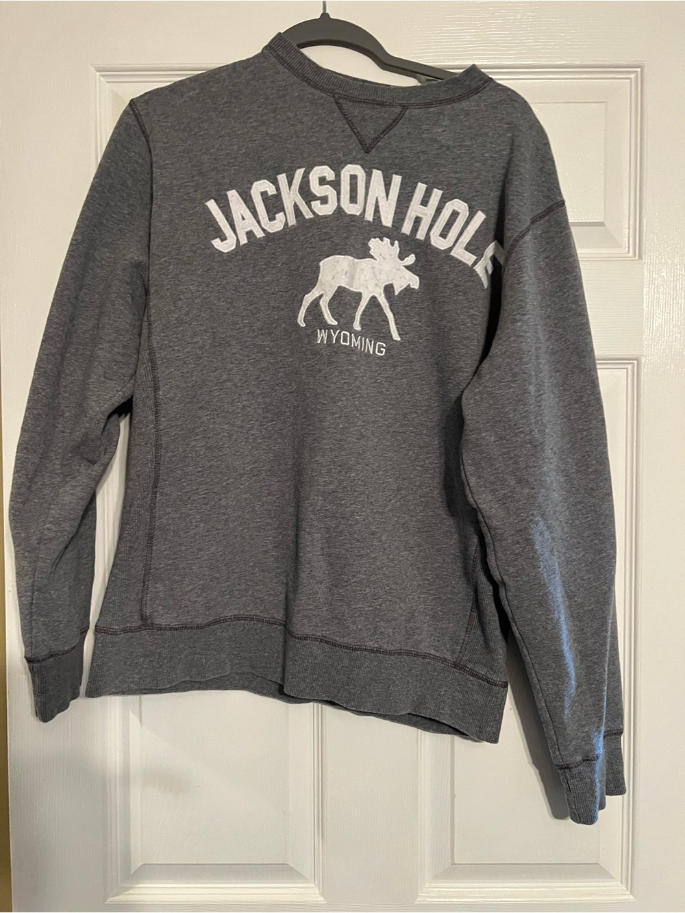 Jackson Hole Wyoming Women’s Crewneck Sweatshirt - Charcoal Gray